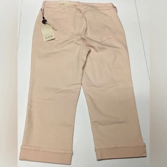NWT NYDJ Marilyn Capri Straight Leg Jean Pink. Size 8 - Picture 5 of 7
